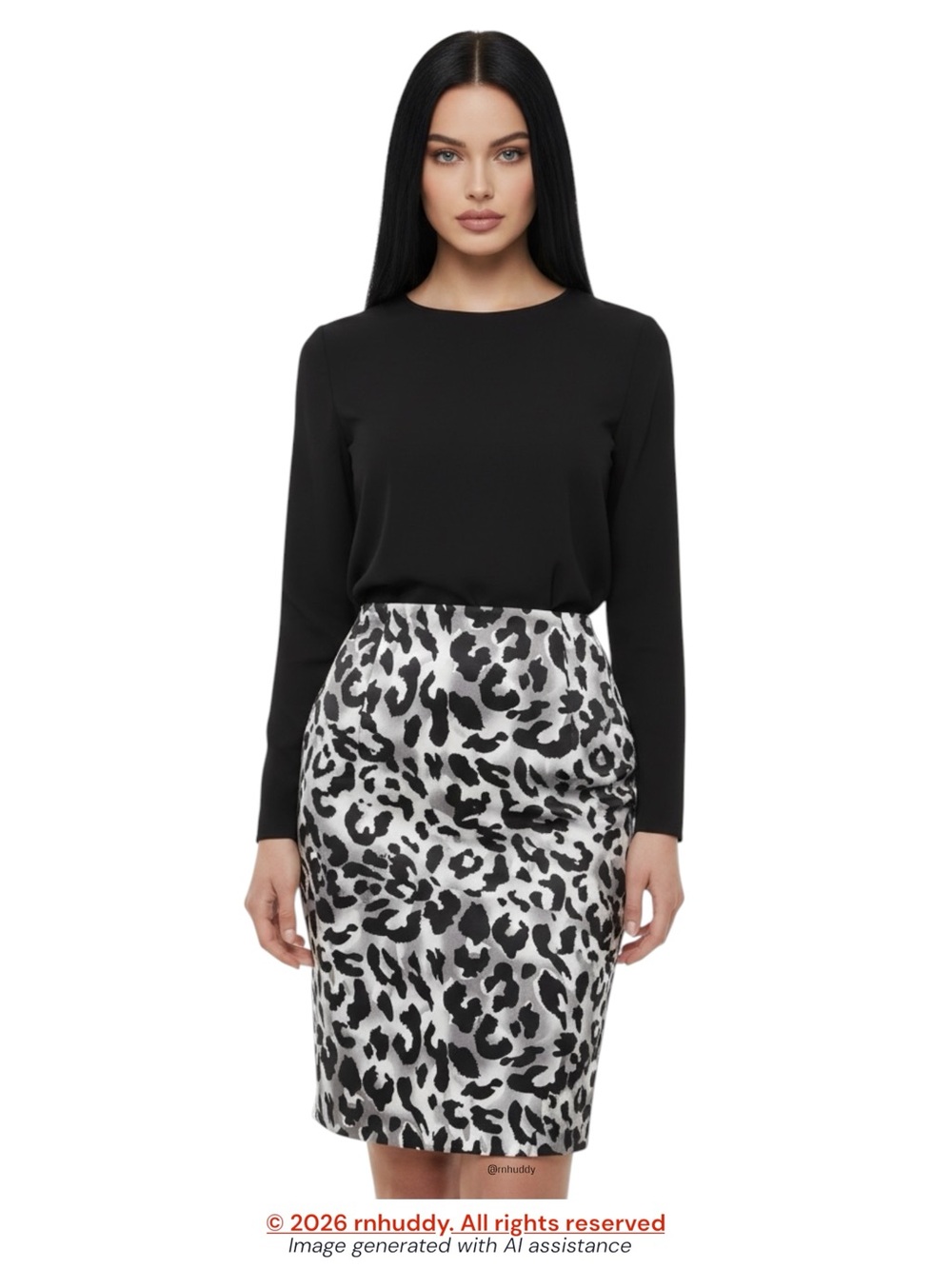Cache size 2 animal print skirt